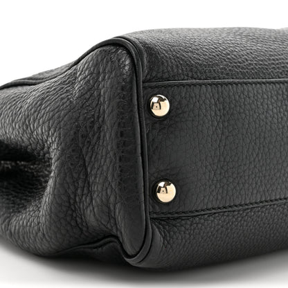 Gucci Cellarius Calfskin Mini Bamboo Shopper Tote Black 12 of 15