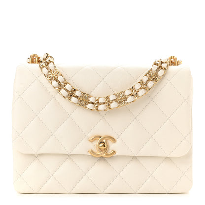 Chanel Caviar Quilted Coco First Flap White 1 of 10