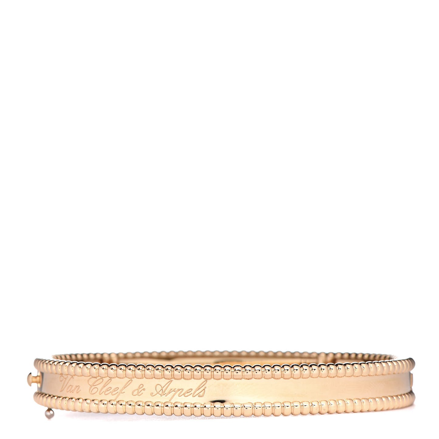18K Yellow Gold Perlee Signature Bangle Bracelet M