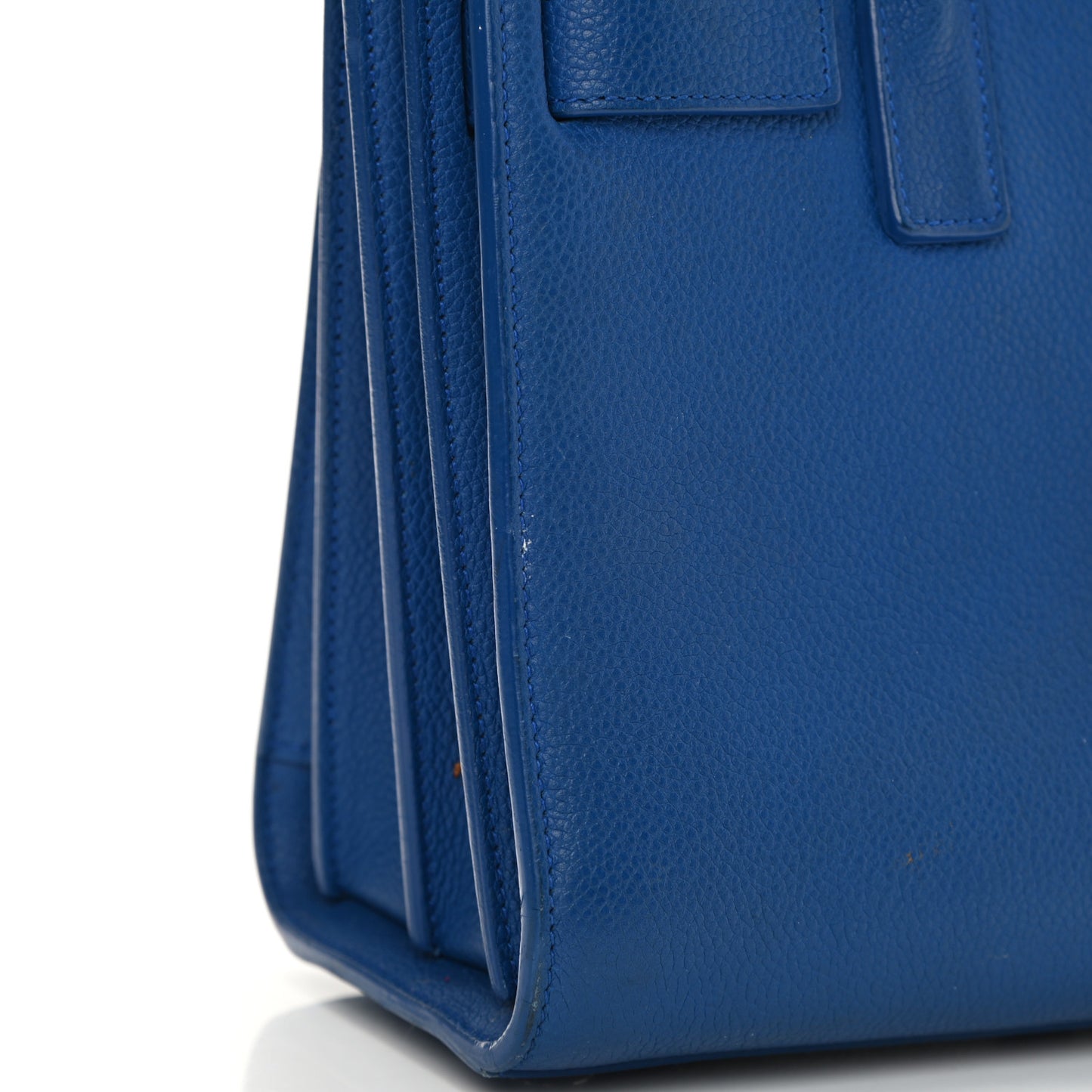 Grained Calfskin Nano Sac De Jour Royal Blue