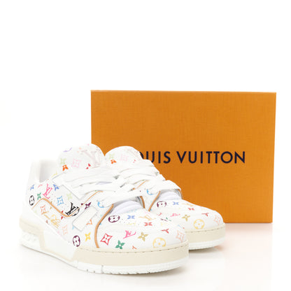 Louis Vuitton LV X TM Calfskin Monogram LV Trainer Sneakers 37 Multicolor White 11 of 11