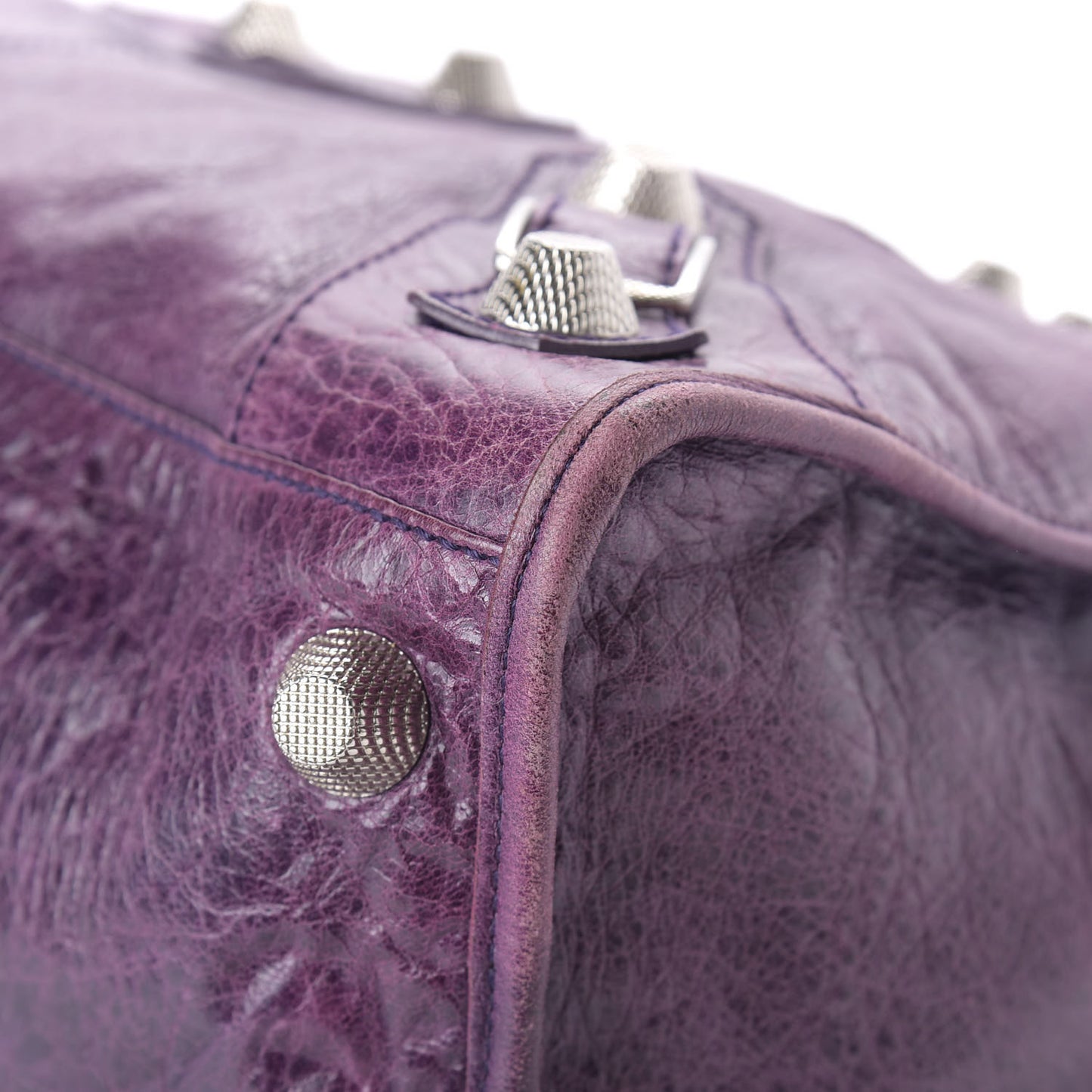 Agneau Giant 21 Silver Hardware Work Raisin