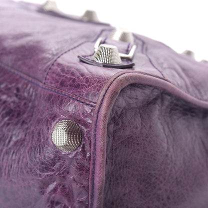 Balenciaga Agneau Giant 21 Silver Hardware Work Raisin 11 of 13