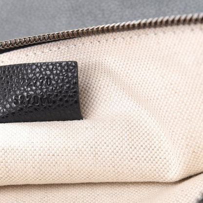 Gucci Pebbled Calfskin Logo Wristlet Black 7 of 7