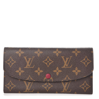Louis Vuitton Monogram Emilie Wallet Fuchsia 1 of 7