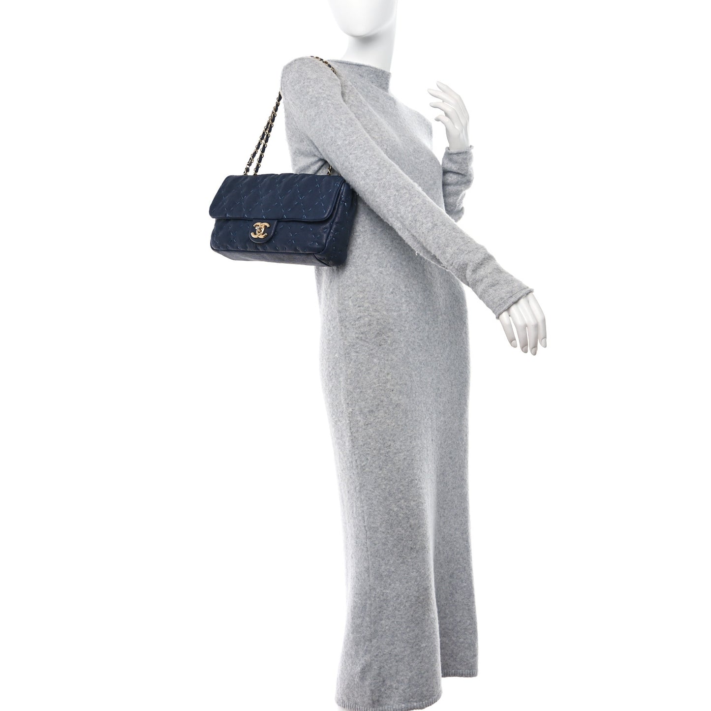 Caviar Wild Stitch Flap Navy