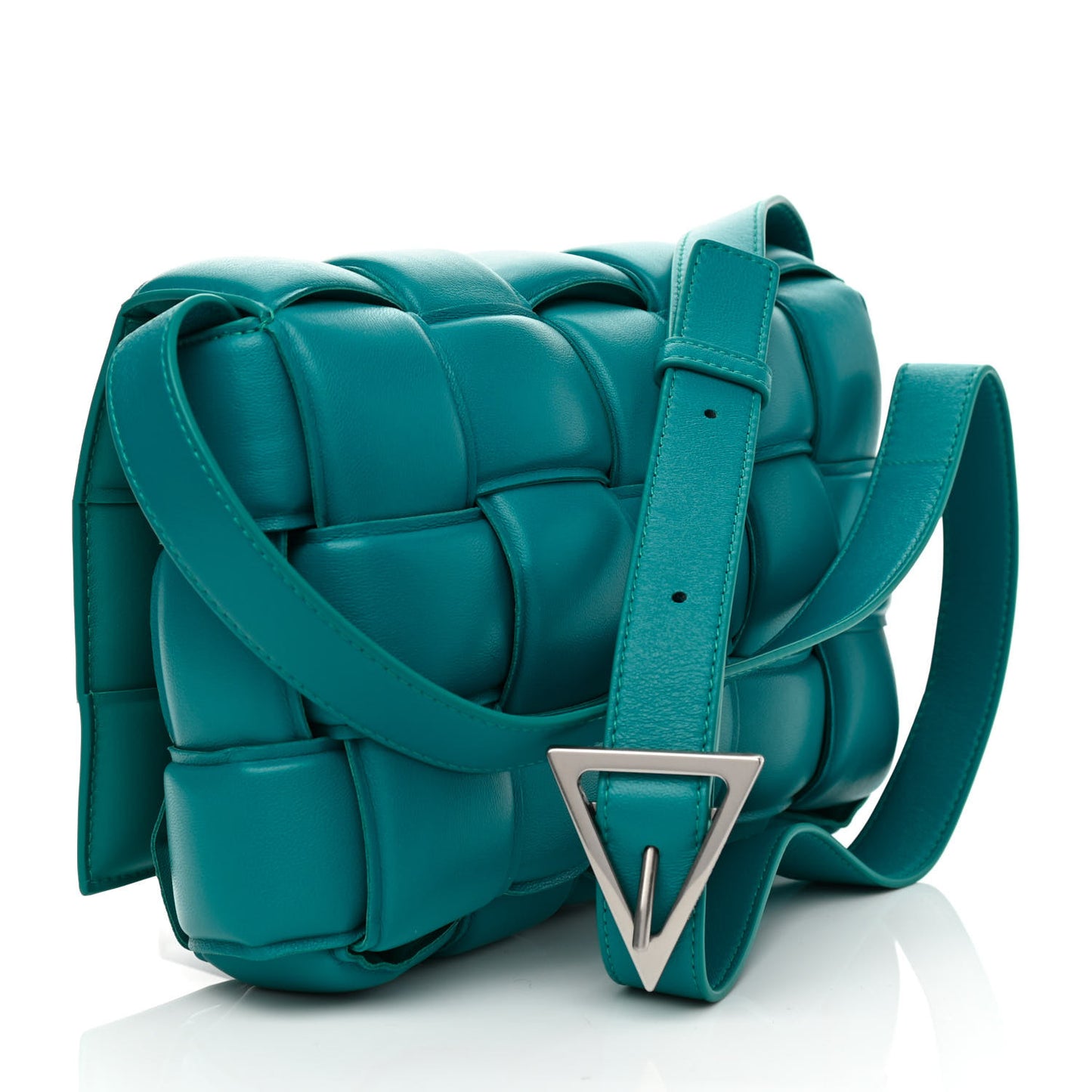 Nappa Maxi Intreccio Padded Cassette Crossbody Bag Blaster