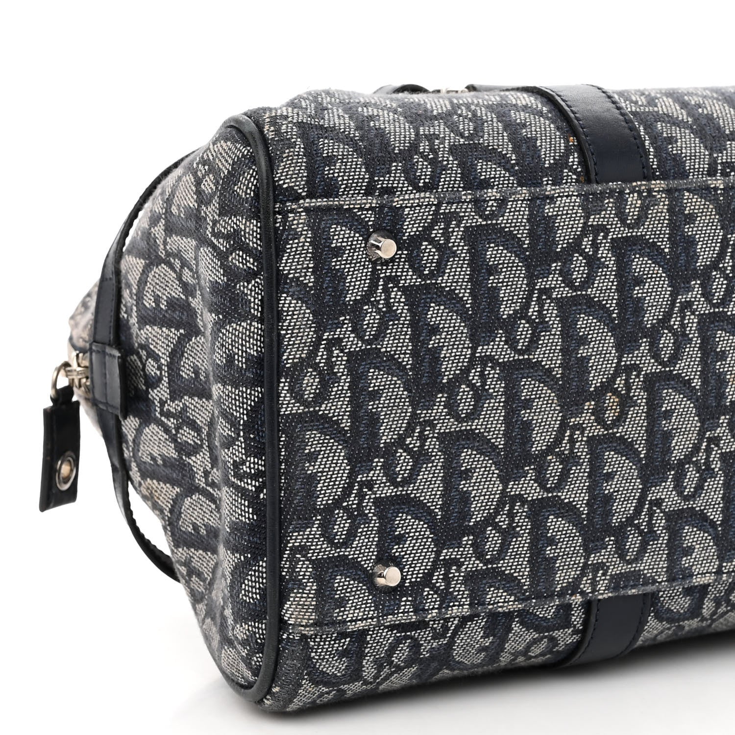 Christian Dior Denim Monogram Charms Shoulder Bag Blue 8 of 12