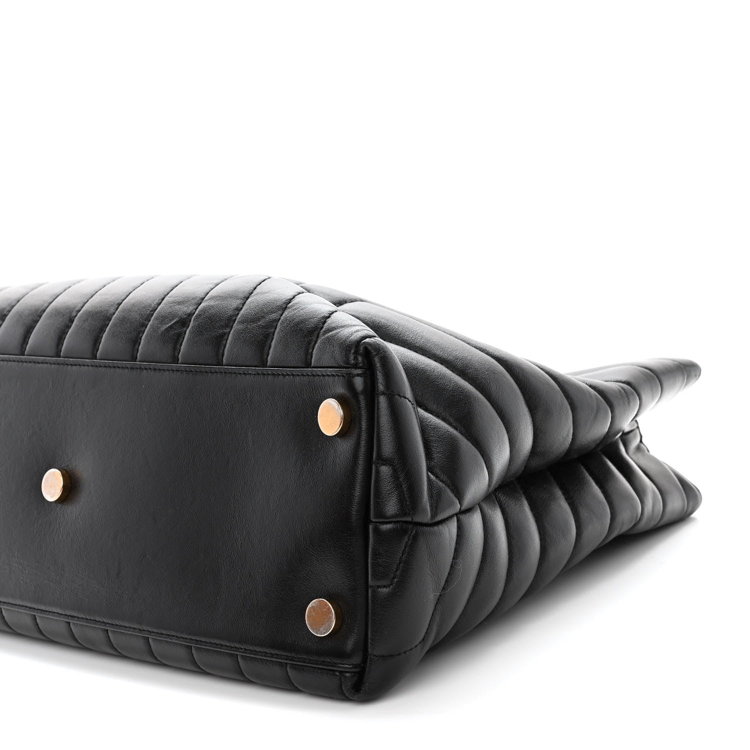 Saint Laurent Calfskin Y Quilted Monogram Large Loulou Shopper Black 11 of 13
