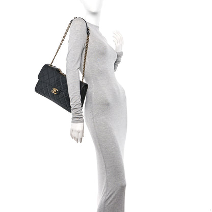 Chanel Glazed Calfskin Medium Perfect Edge Flap Black 2 of 12