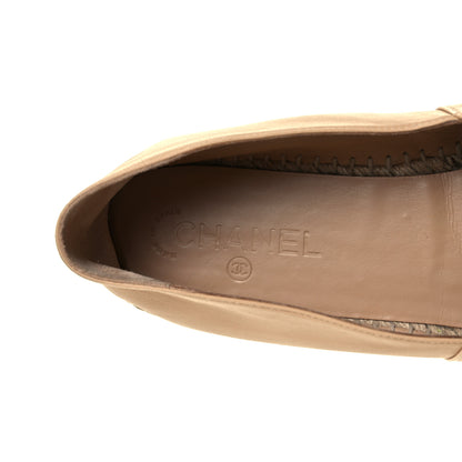 Chanel Lambskin CC Espadrilles 42 Beige Black 9 of 9