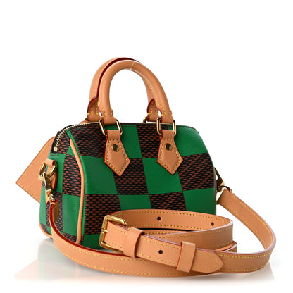 Louis Vuitton Damier Pop Speedy Bandouliere 18 Green 2 of 9