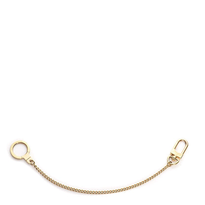 Louis Vuitton Metal Pochette Extender Key Ring Chain Gold 1 of 5