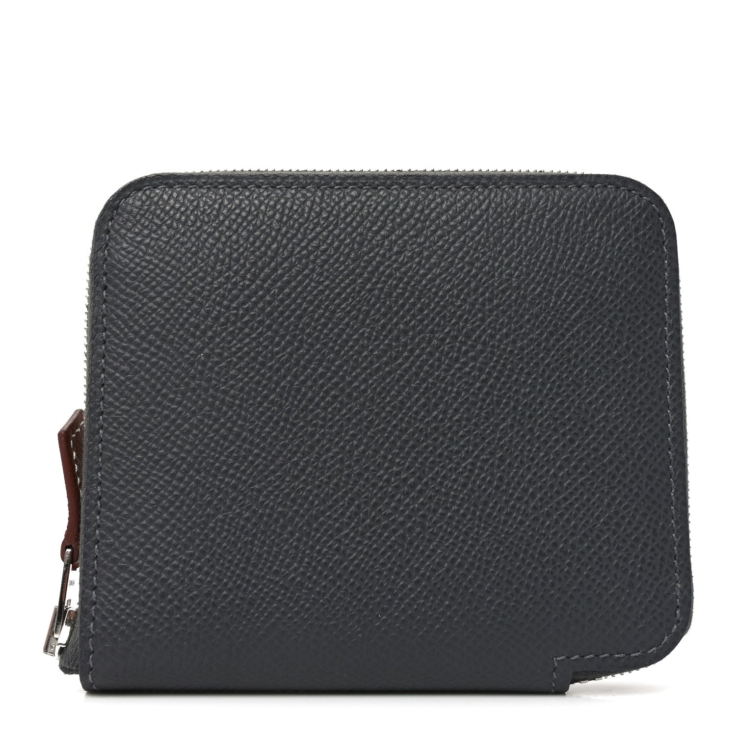 Hermes Epsom Silk'In Compact Wallet Ardoise Brume 1 of 8