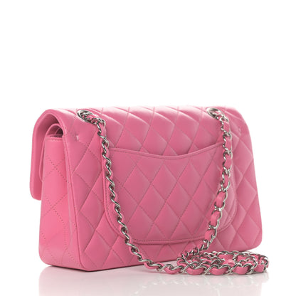 Chanel Lambskin Quilted Small Double Flap Pink 3 of 14