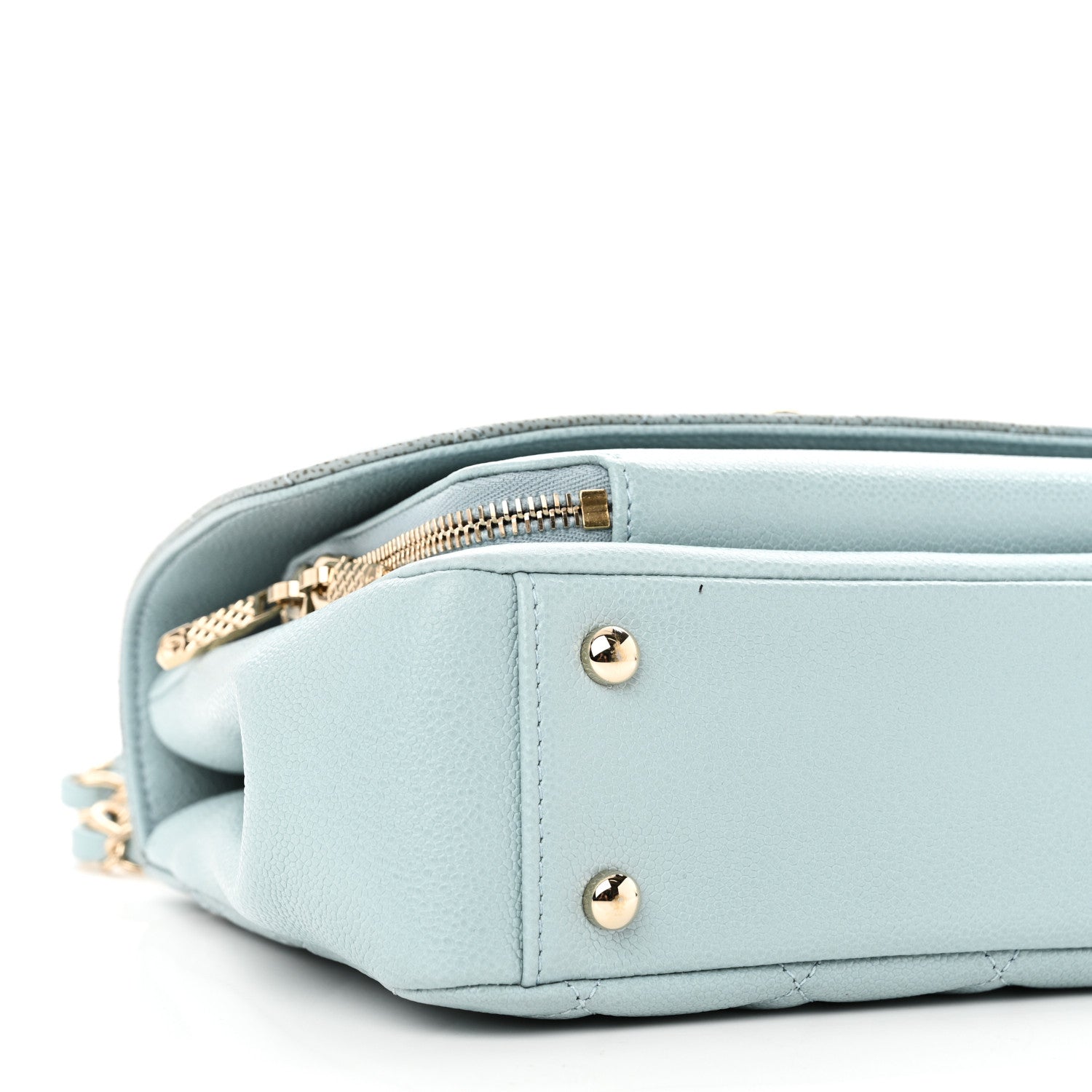 Chanel Caviar Quilted Medium Business Affinity Flap Light Blue 9 of 10