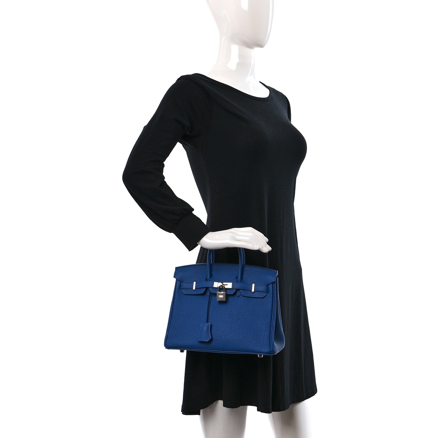 Hermes Togo Birkin 25 Bleu Royal 2 of 8
