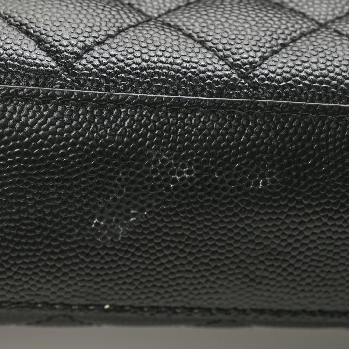 Grain De Poudre Textured Mixed Matelasse Triquilt Medium Monogram Satchel Black