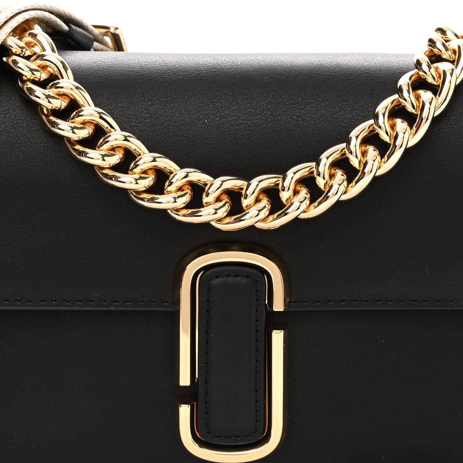 Marc Jacobs Calfskin The J Marc Shoulder Bag Black 9 of 13