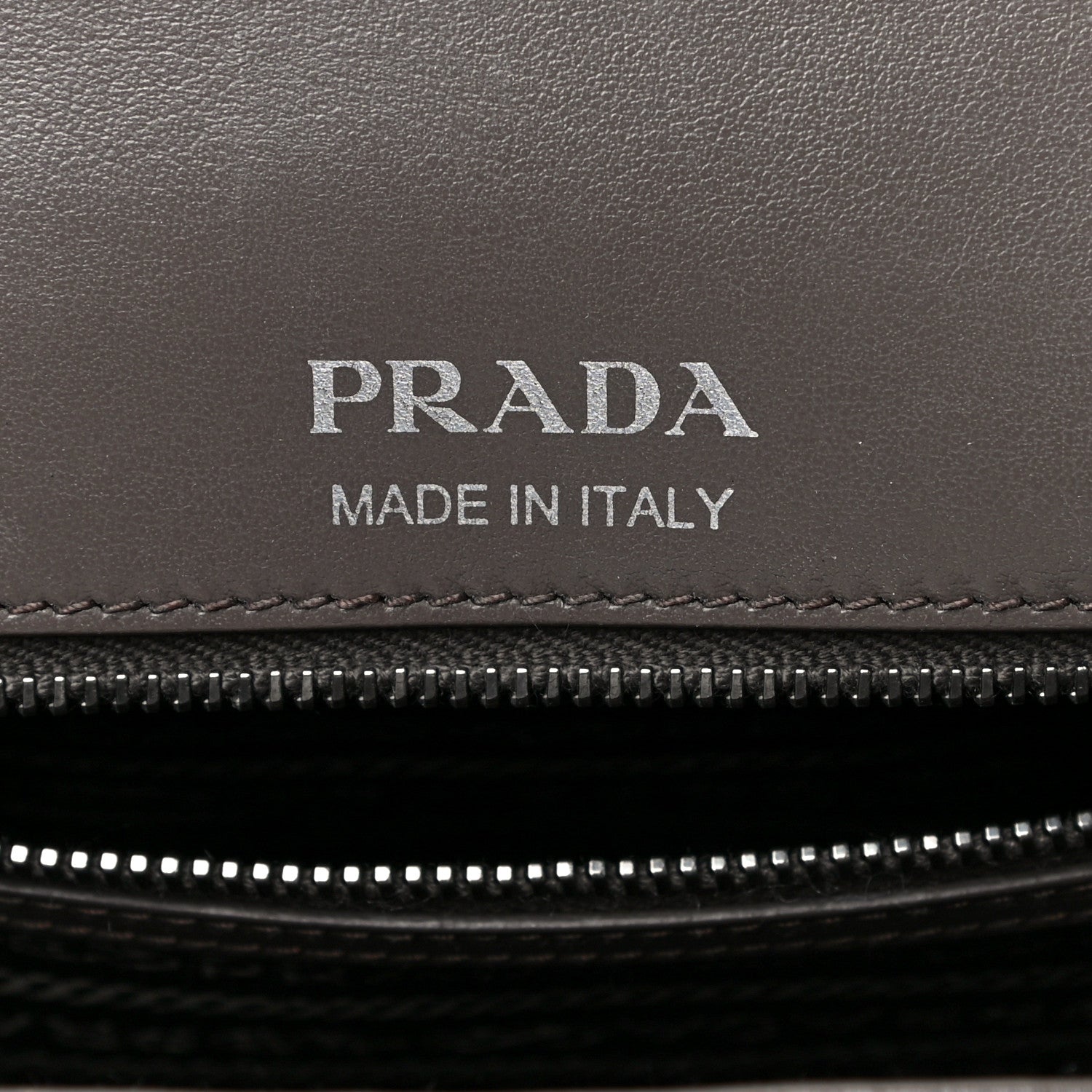 Prada Soft Calfskin Impunture Diagramme Large Chain Flap Shoulder Bag Bambu 5 of 19