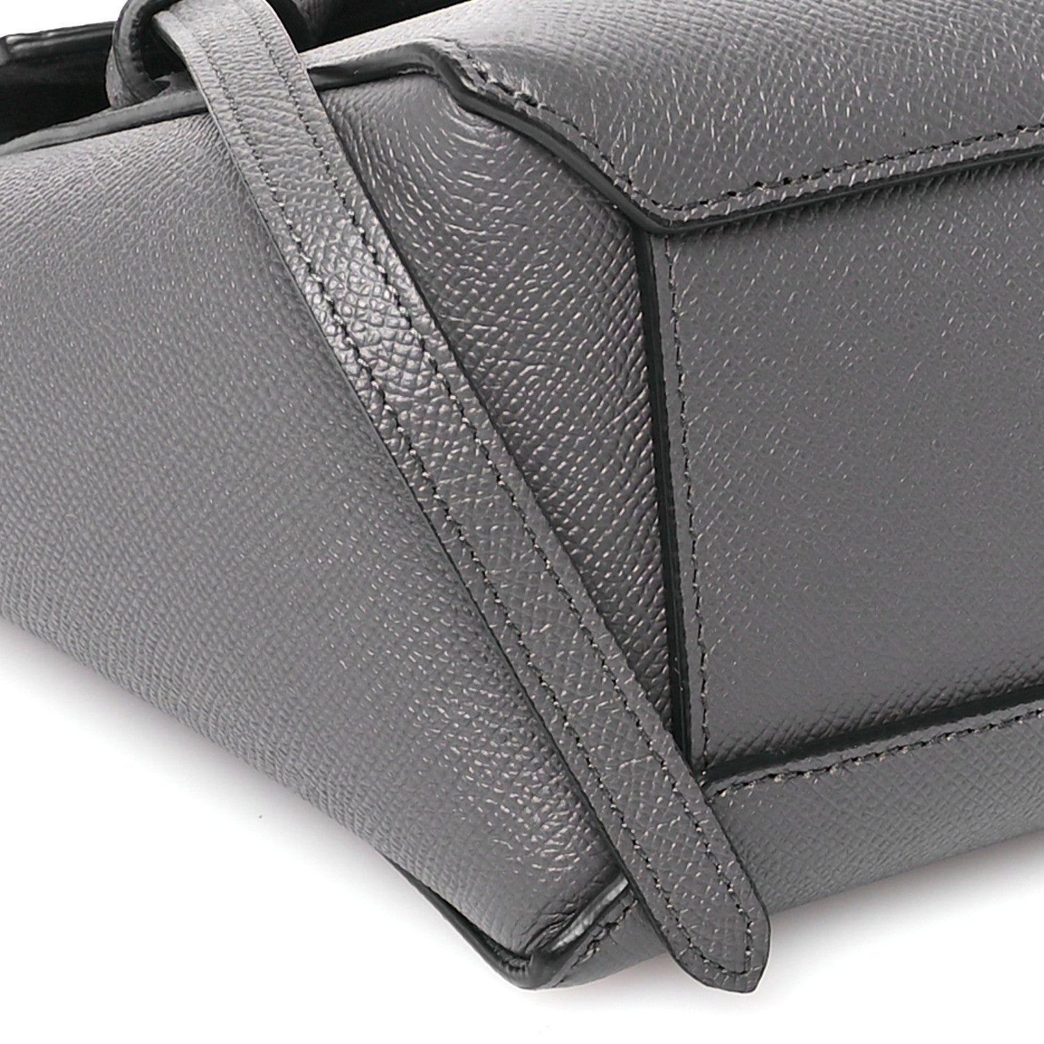 Celine Grained Calfskin Nano Belt Bag Grey 9 of 11