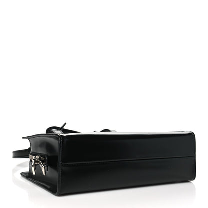 Prada Spazzolato Mini Re-Edition 1995 Double Handle Handbag Black 4 of 10