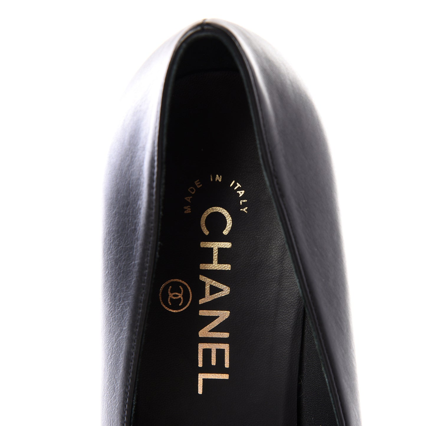 Iridescent Calfskin Grosgrain Cap Toe Pumps 41 Black