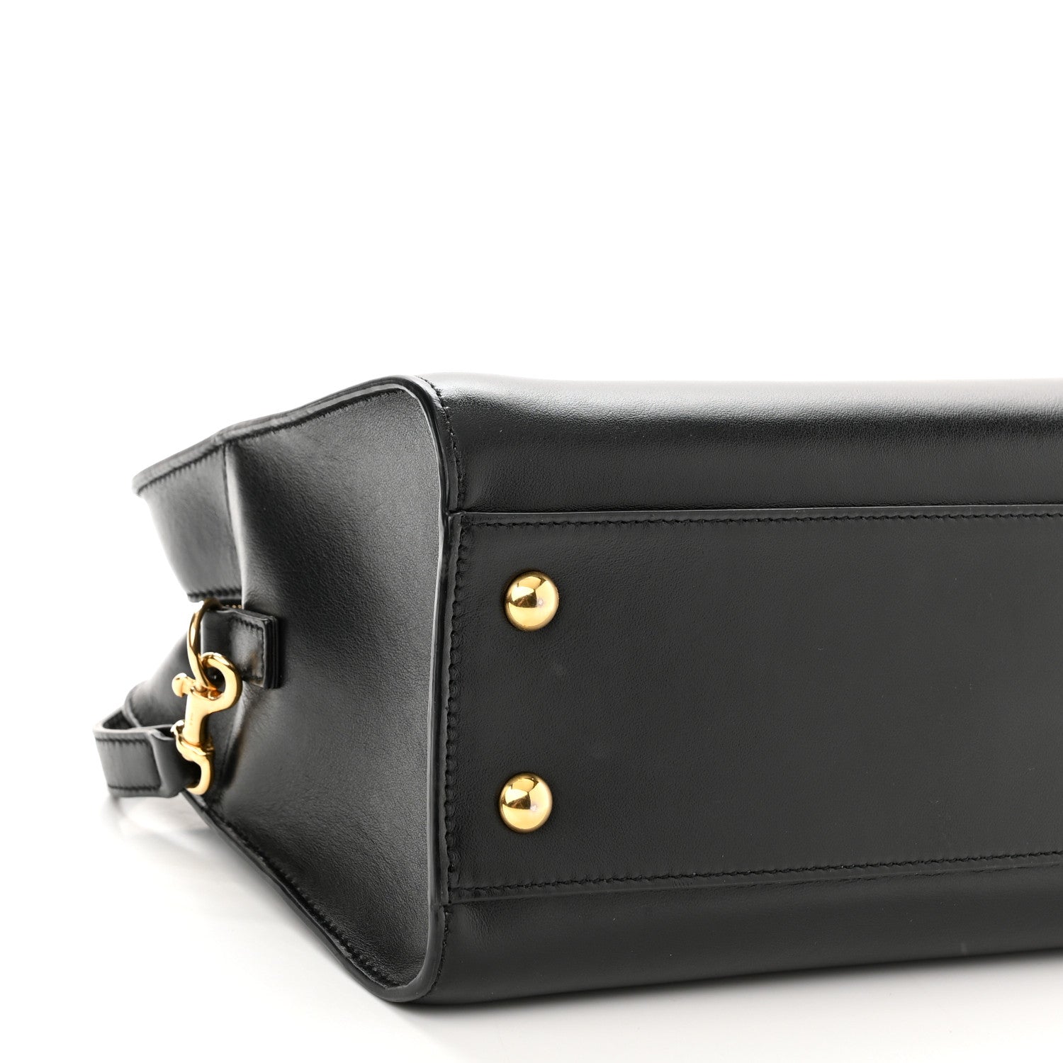 Saint Laurent Calfskin Monogram Baby Cabas Black 8 of 11