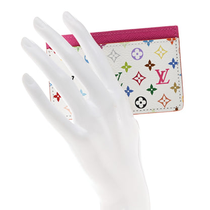 Louis Vuitton LV X TM Monogram Multicolor Card Holder Kawaii Pink 2 of 6
