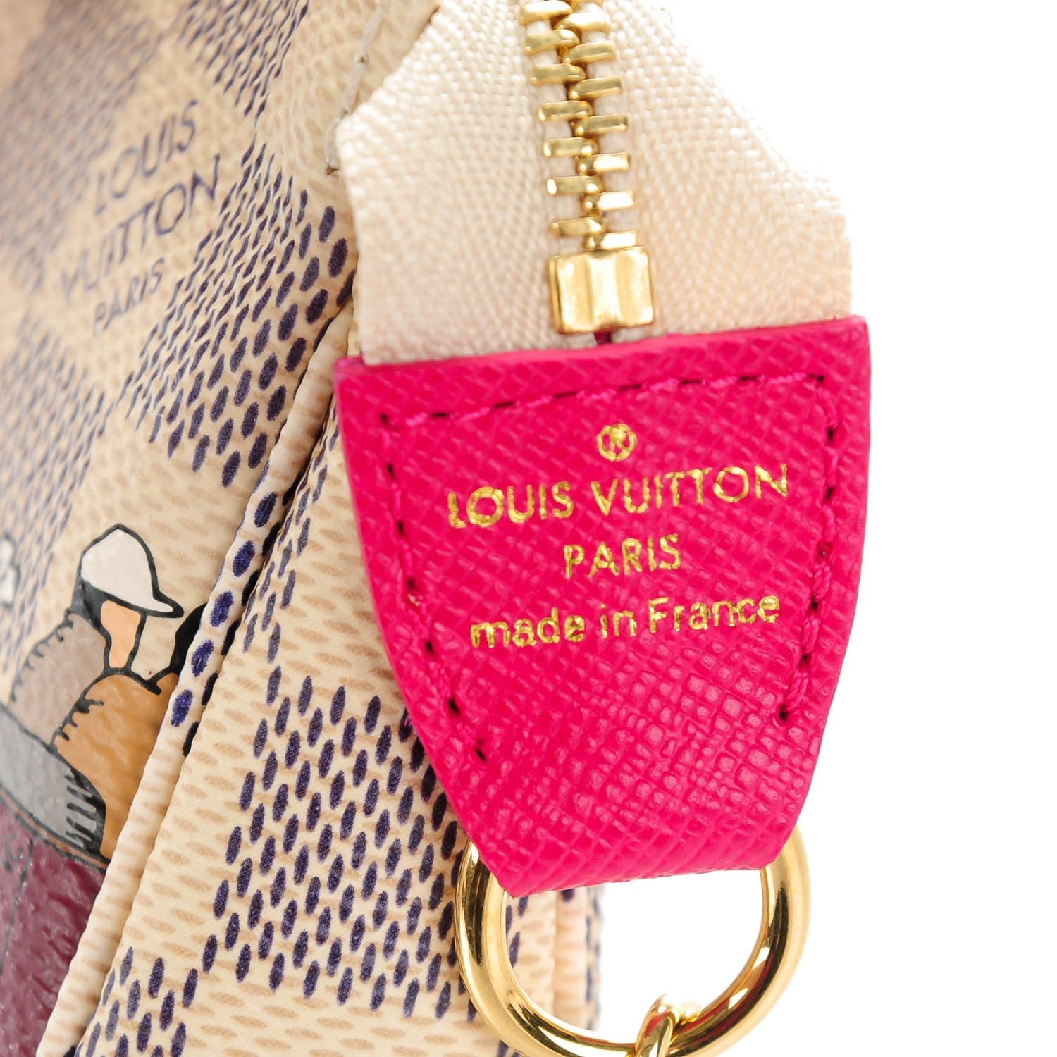 Louis Vuitton Damier Azur 2015 Christmas Animation Mini Pochette Accessories 7 of 7