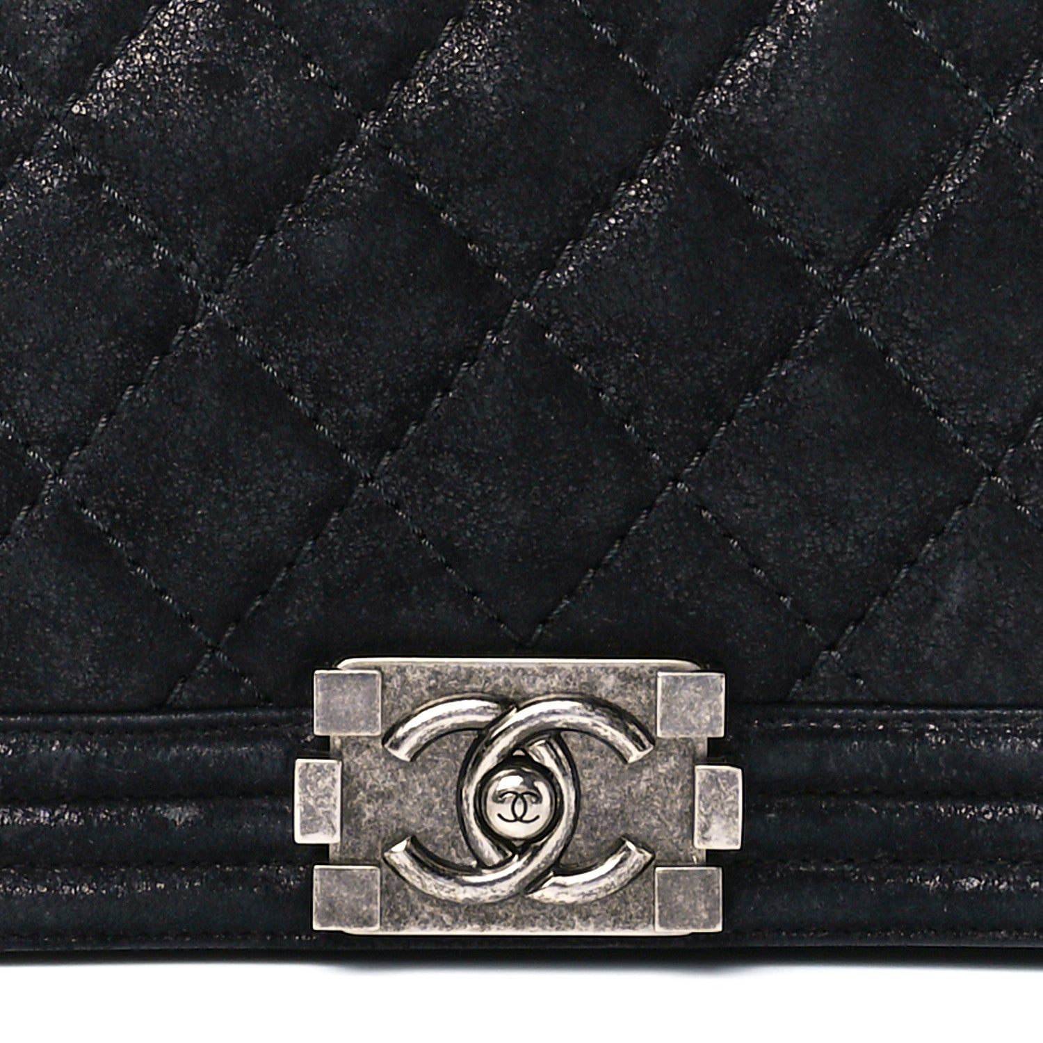 Chanel Goatskin Quilted Medium Gentle Boy Flap Black 9 of 12