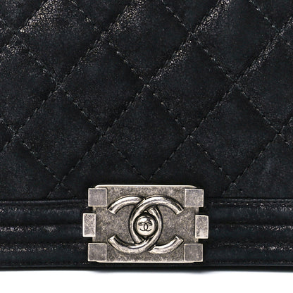 Chanel Goatskin Quilted Medium Gentle Boy Flap Black 9 of 12
