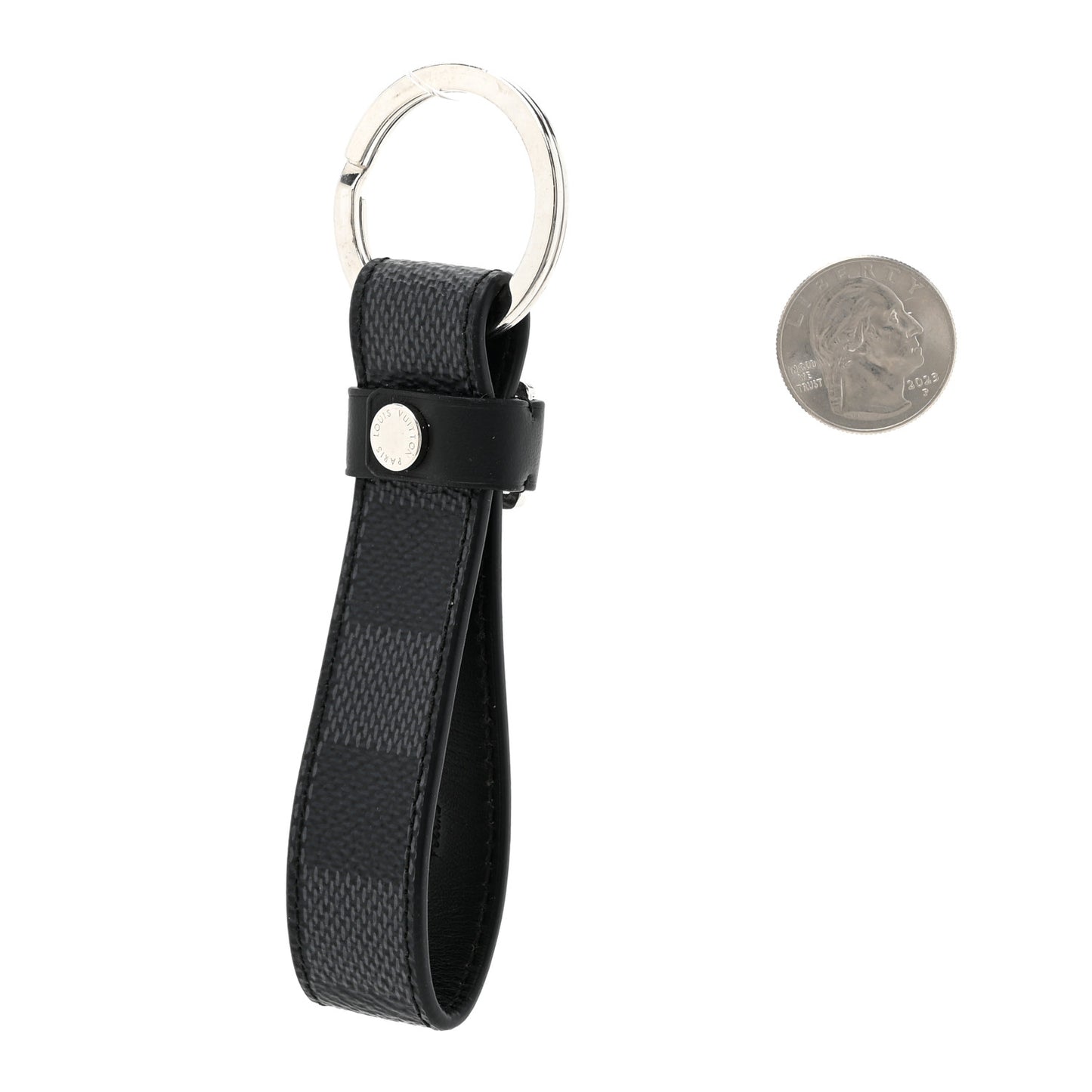 Damier Graphite LV Dragonne Key Holder