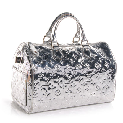 Louis Vuitton Monogram Miroir Speedy 30 Silver 3 of 7