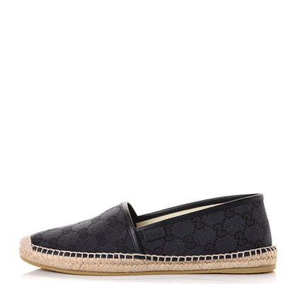 Gucci Monogram Espadrilles 38.5 Black 1 of 10