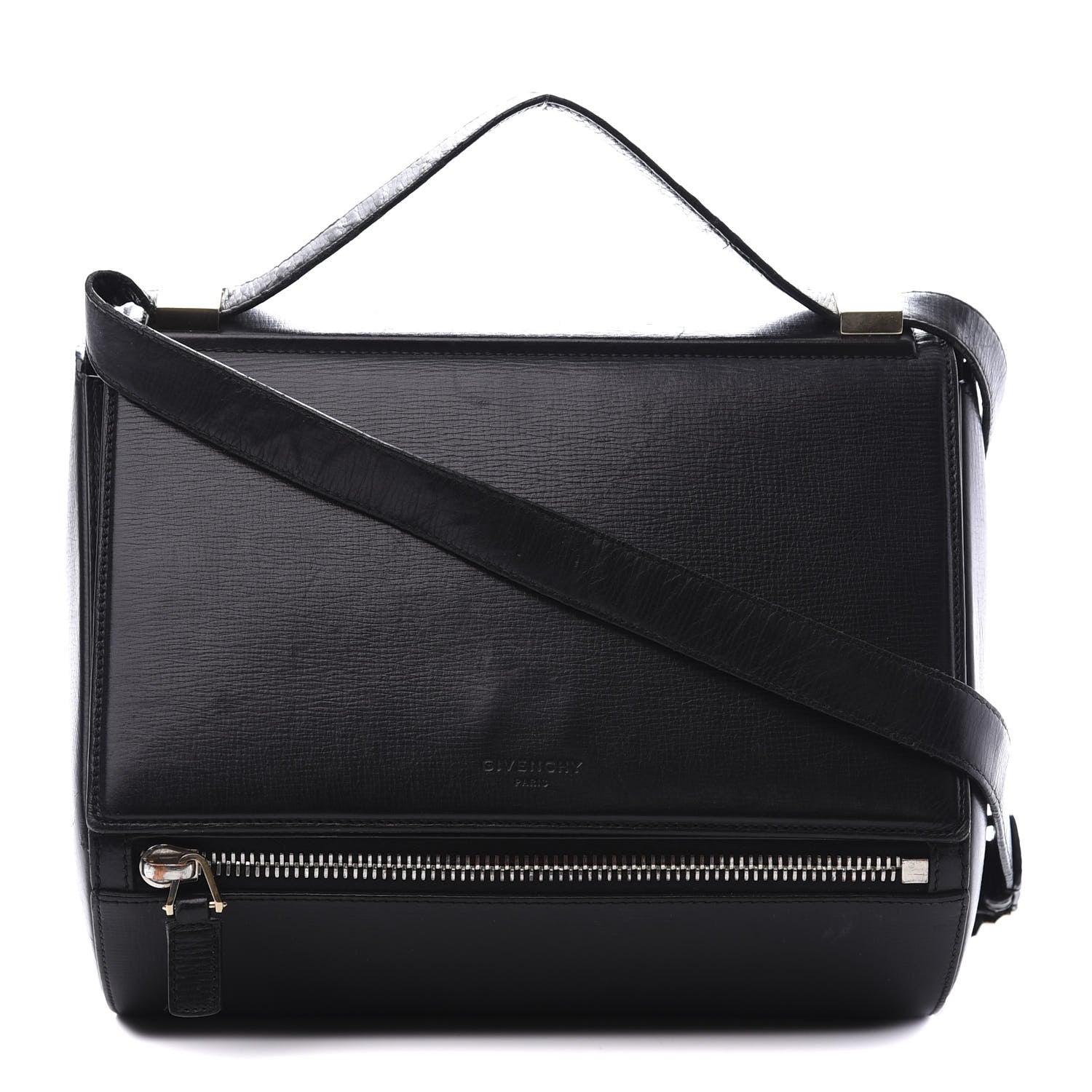 Givenchy Textured Calfskin Medium Pandora Box Crossbody Bag Black 1 of 13