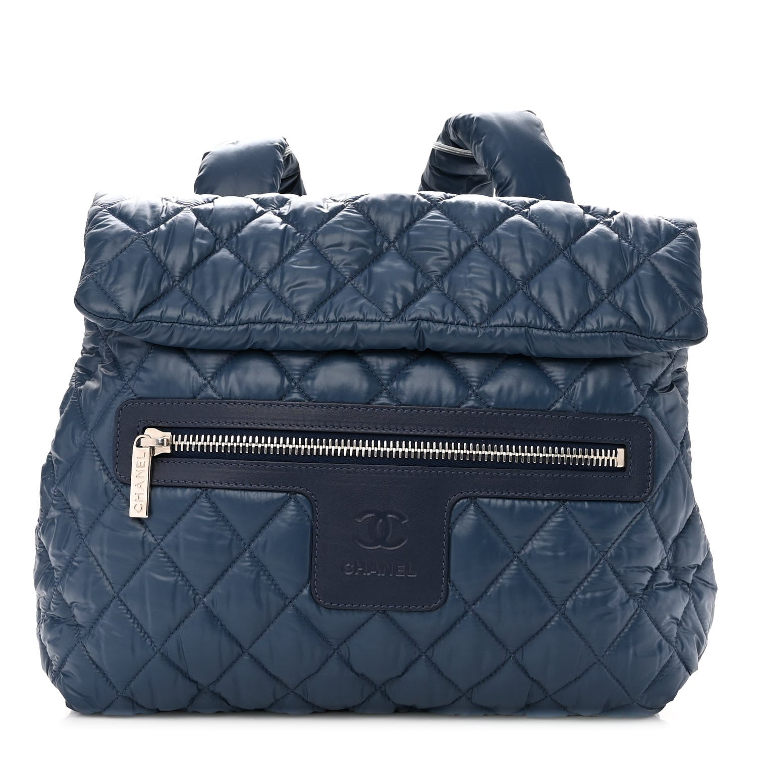 Chanel Nylon Quilted Coco Cocoon Backpack Blue 1 of 10