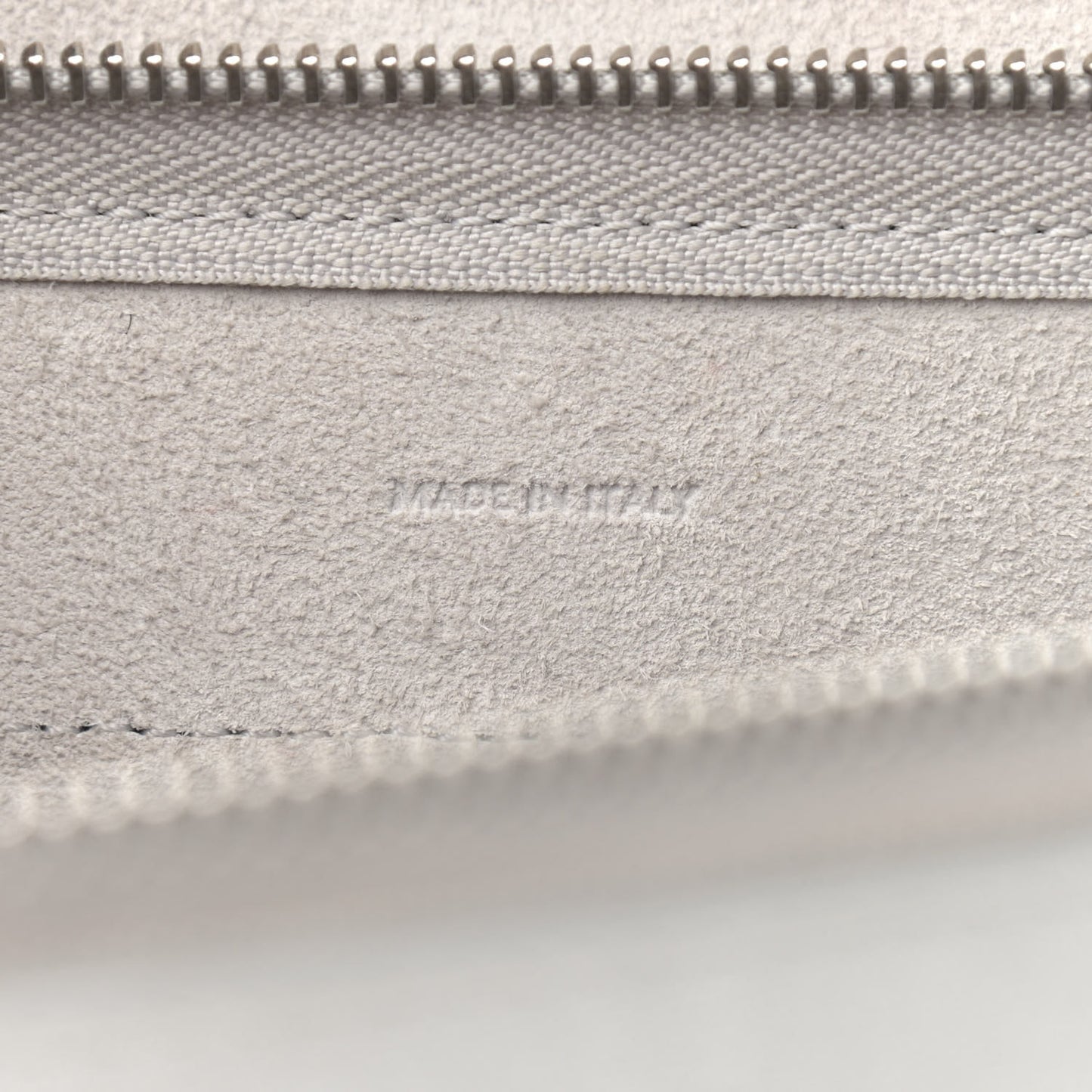 Laminated Calfskin Nano Belt Bag Silver