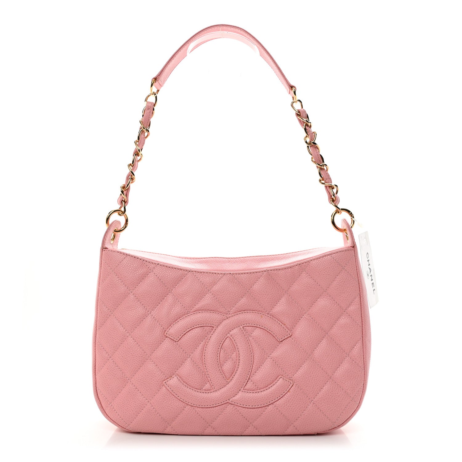 Chanel Caviar Quilted Timeless CC Shoulder Bag Pink 1 of 10
