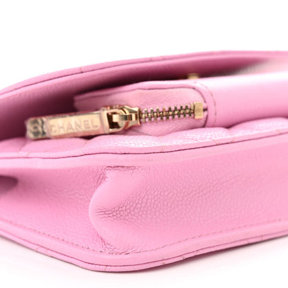Chanel Caviar Quilted Business Affinity Clutch With Chain Flap Lilac 10 of 11