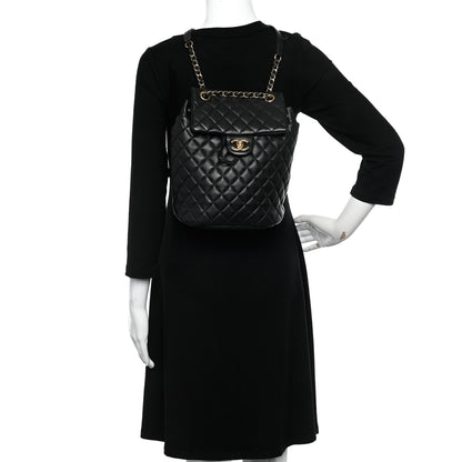 Chanel Lambskin Quilted Small Urban Spirit Backpack Black 2 of 10