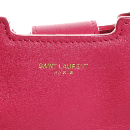 Saint Laurent Leather Small Classic Y Cabas Fuchsia 9 of 9