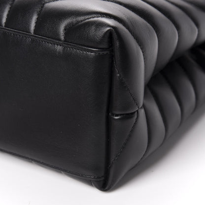 Saint Laurent Calfskin Y Quilted Monogram Medium Loulou Chain Satchel Black 7 of 11