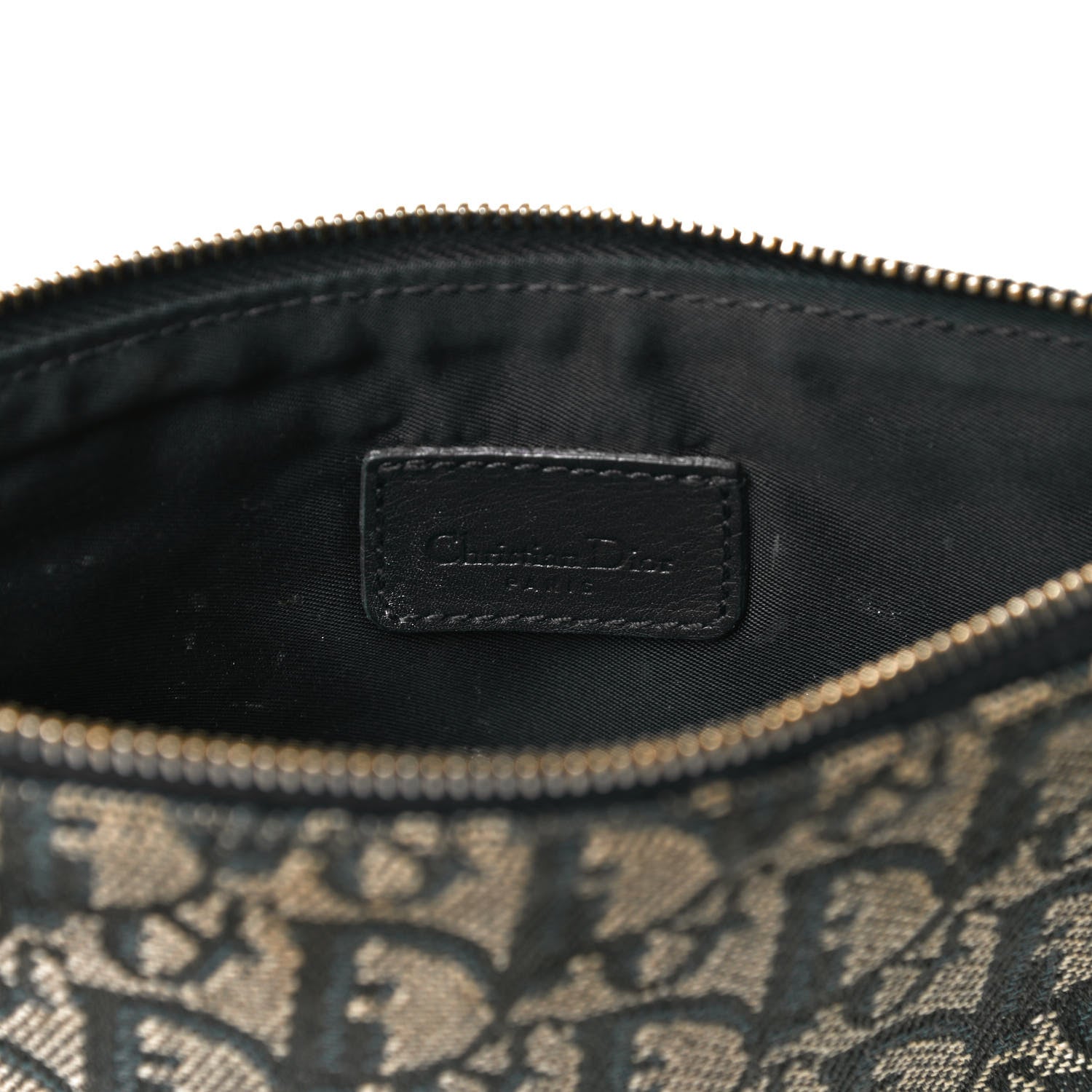Christian Dior Monogram Mini Saddle Pochette Navy 5 of 13