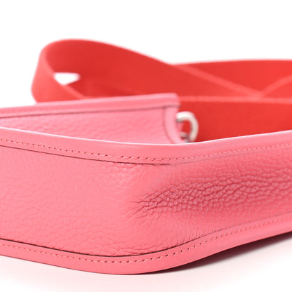 Hermes Taurillon Clemence Amazone Evelyne TPM Rose Azalee Rouge Pivoine 9 of 9