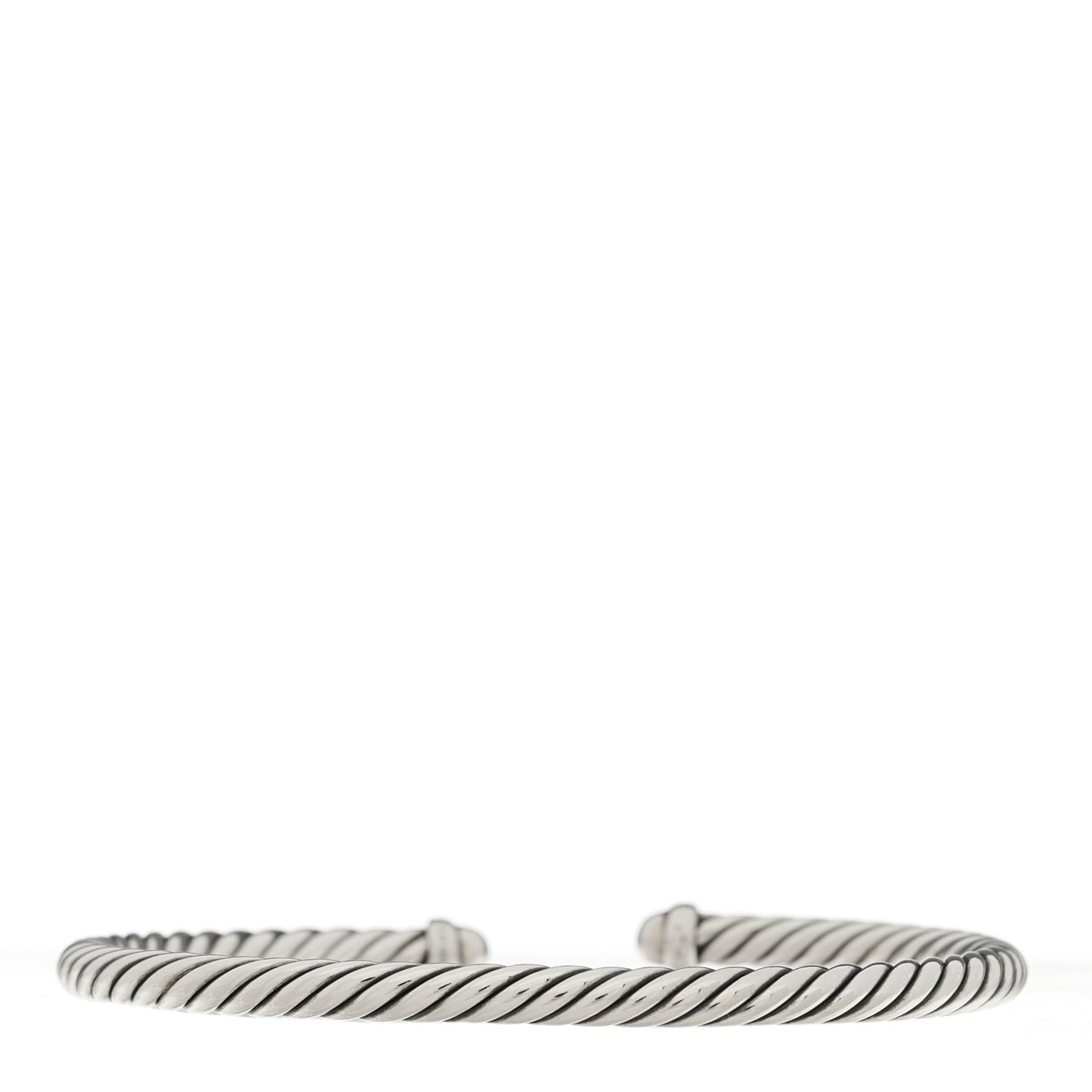 Sterling Silver 14K Yellow Gold 4mm Cable Classics Bracelet
