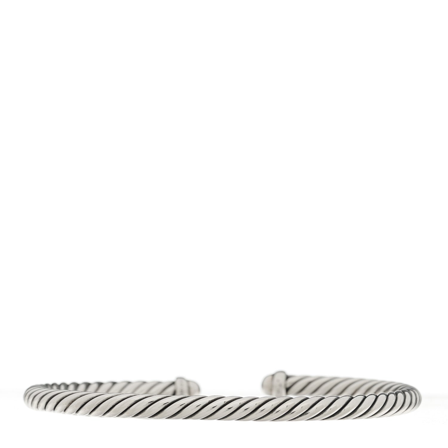 David Yurman Sterling Silver 14K Yellow Gold 4mm Cable Classics Bracelet 2 of 3