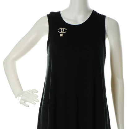 Chanel Pearl CC Drop Brooch Silver 2 of 5