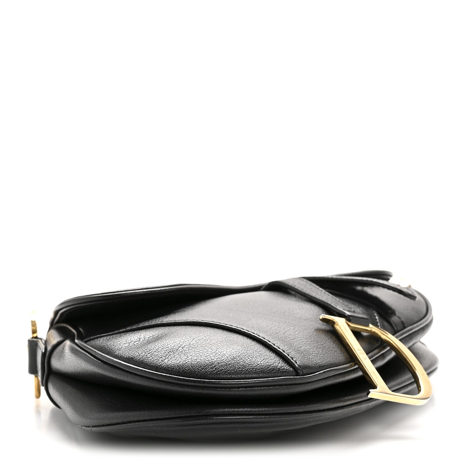 Christian Dior Calfskin Saddle Bag Black 4 of 13
