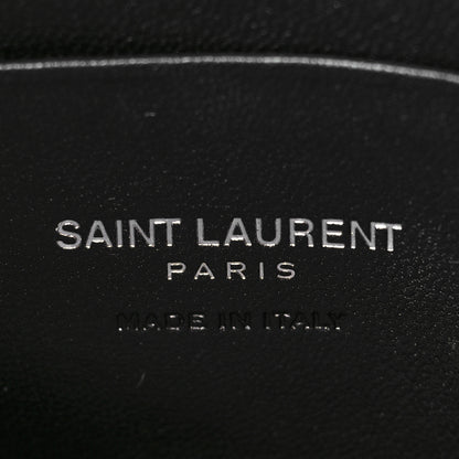 Saint Laurent Grain De Poudre Matelasse Monogram Mini Lou Camera Bag Black 6 of 11